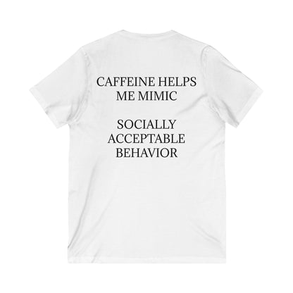 Socially Acceptable Unisex Short Sleeve V-Neck Tee