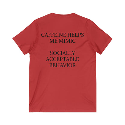 Socially Acceptable Unisex Short Sleeve V-Neck Tee