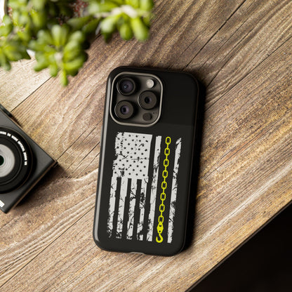Thin Yellow Line iPhone Case