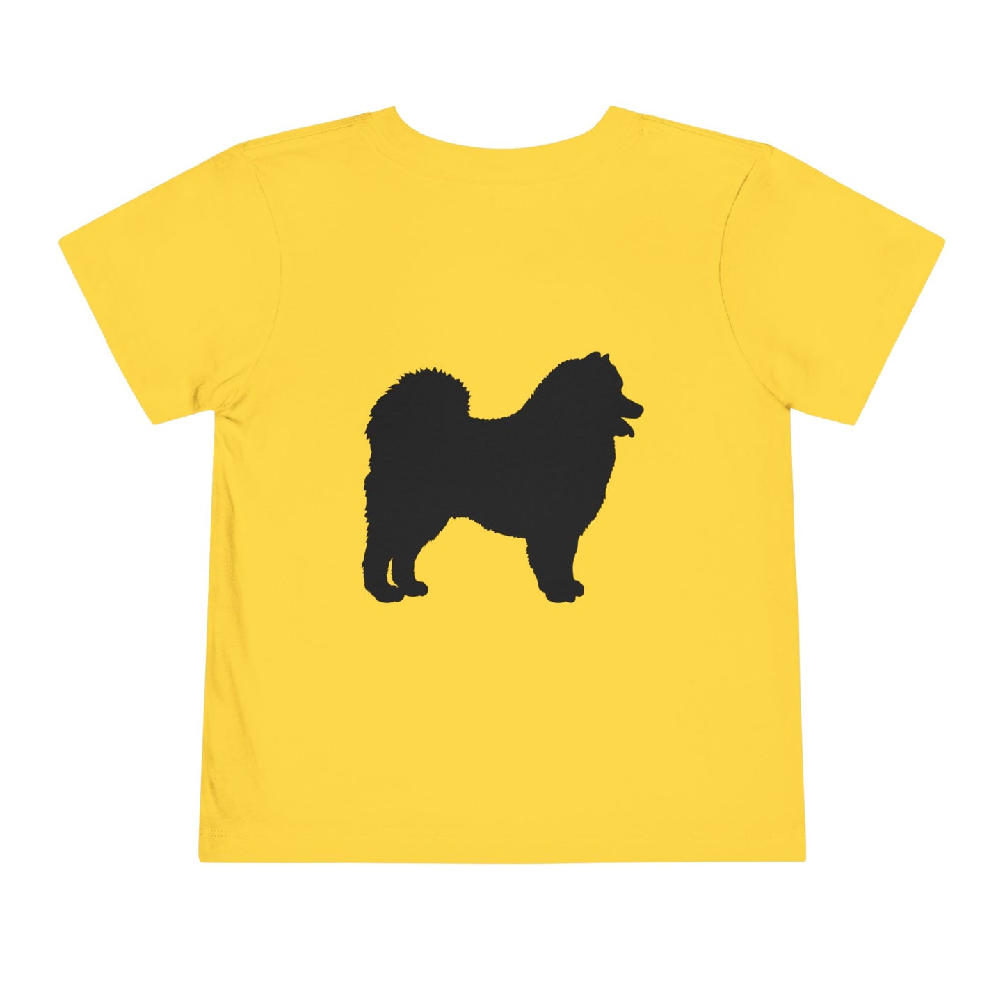 Samoyed Silhouette Toddler Unisex Short Sleeve Crewneck Tee