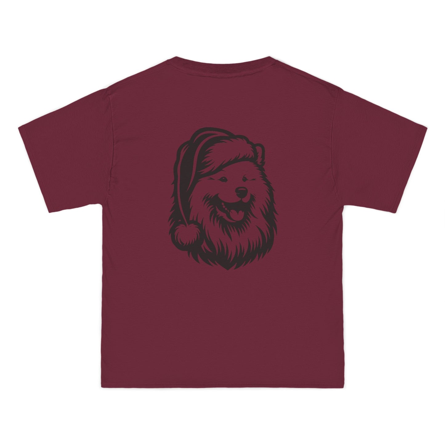 Santa Paws Samoyed Men's Short-Sleeve Crewneck Tee