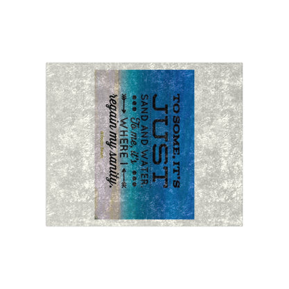Dr. Beach Crushed Velvet Blanket