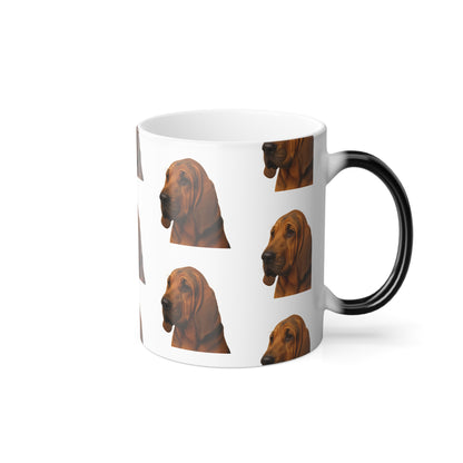 Bloodhound Head Color Changing Mug