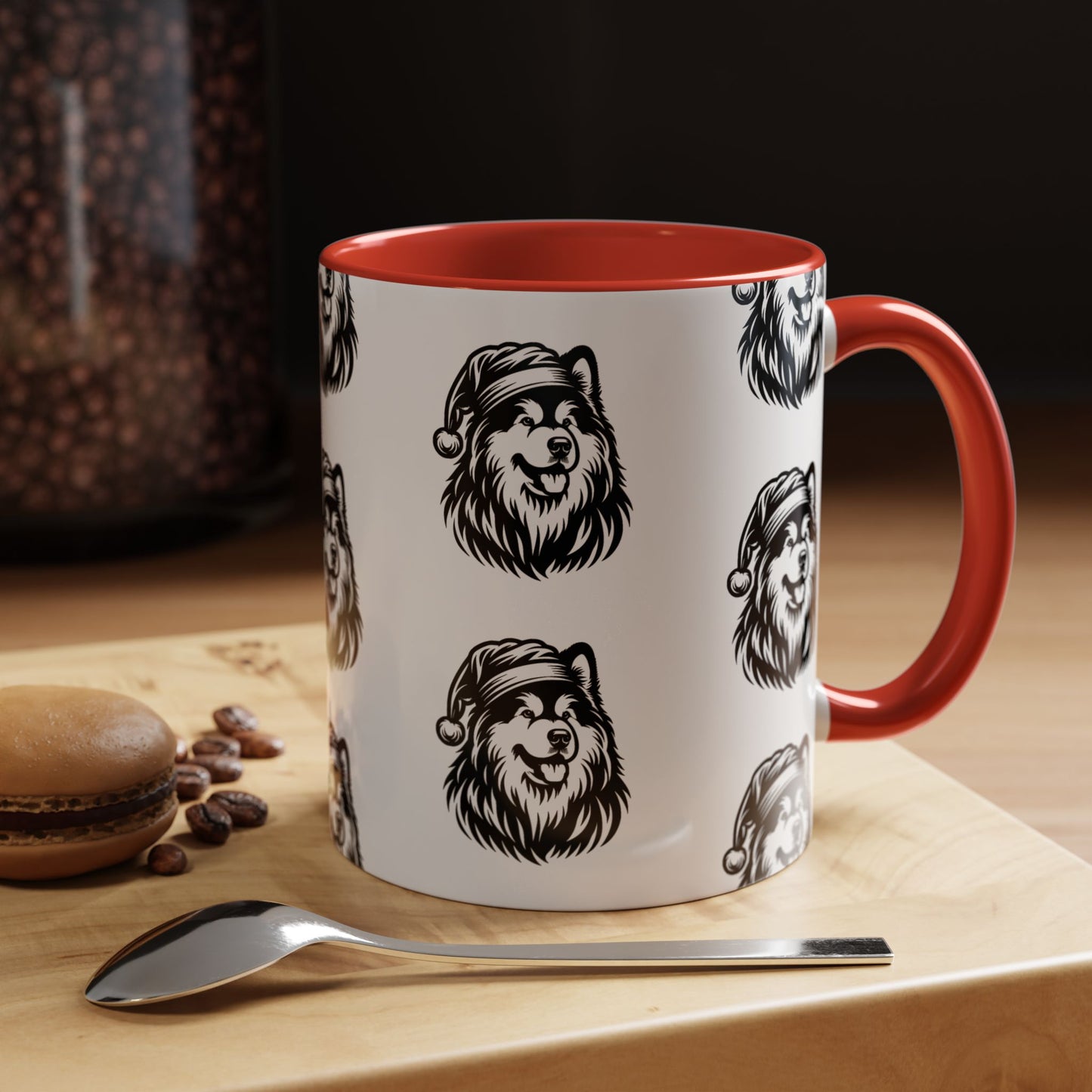 Santa Paws Malamute 2-Tone Coffee Mug