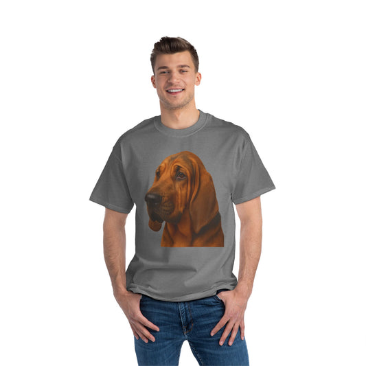 Bloodhound Head Men's Short-Sleeve Crewneck Tee
