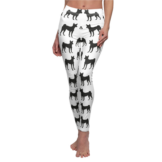 Basenji Silhouette Women's Ankle Leggings
