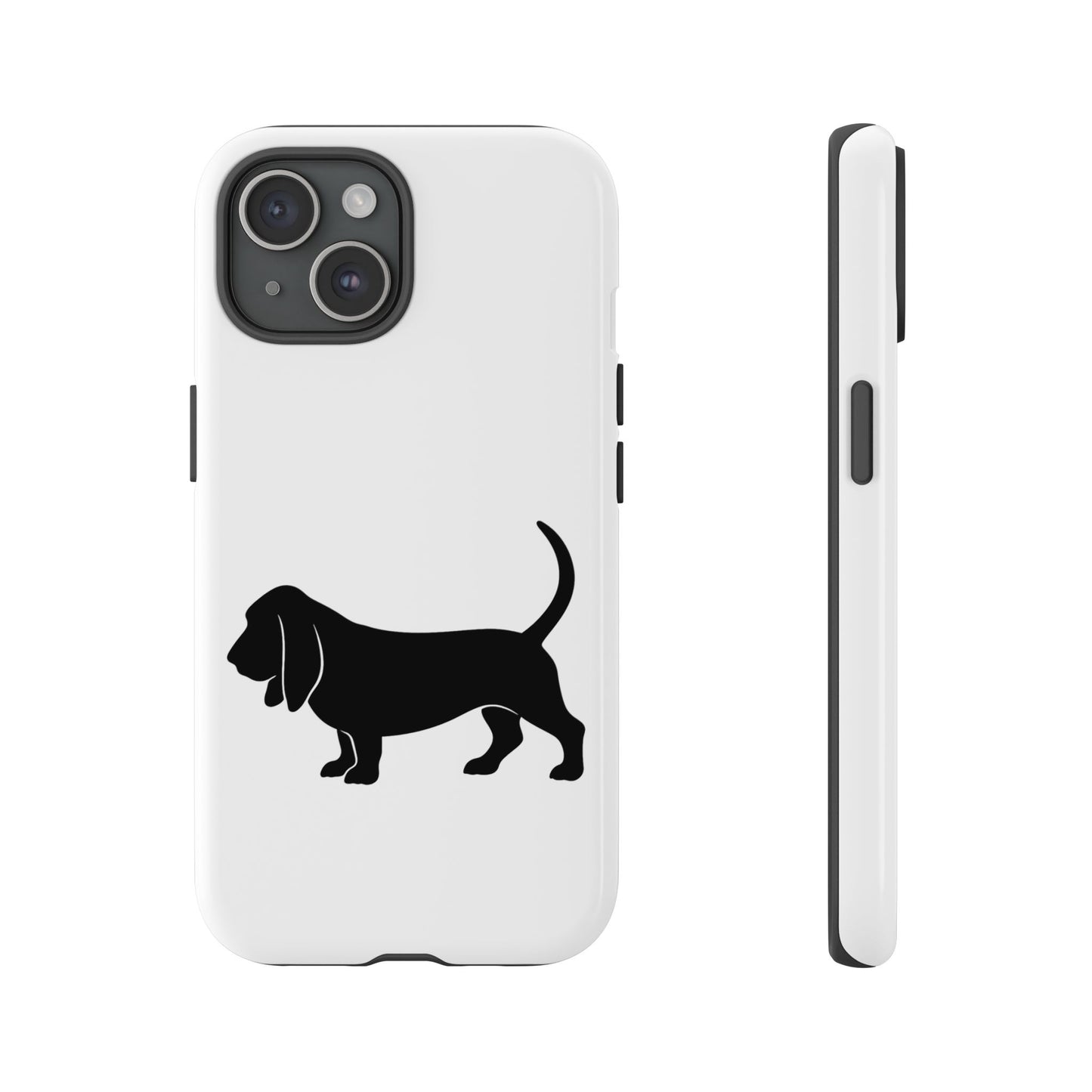 Basset Hound Silhouette iPhone Case