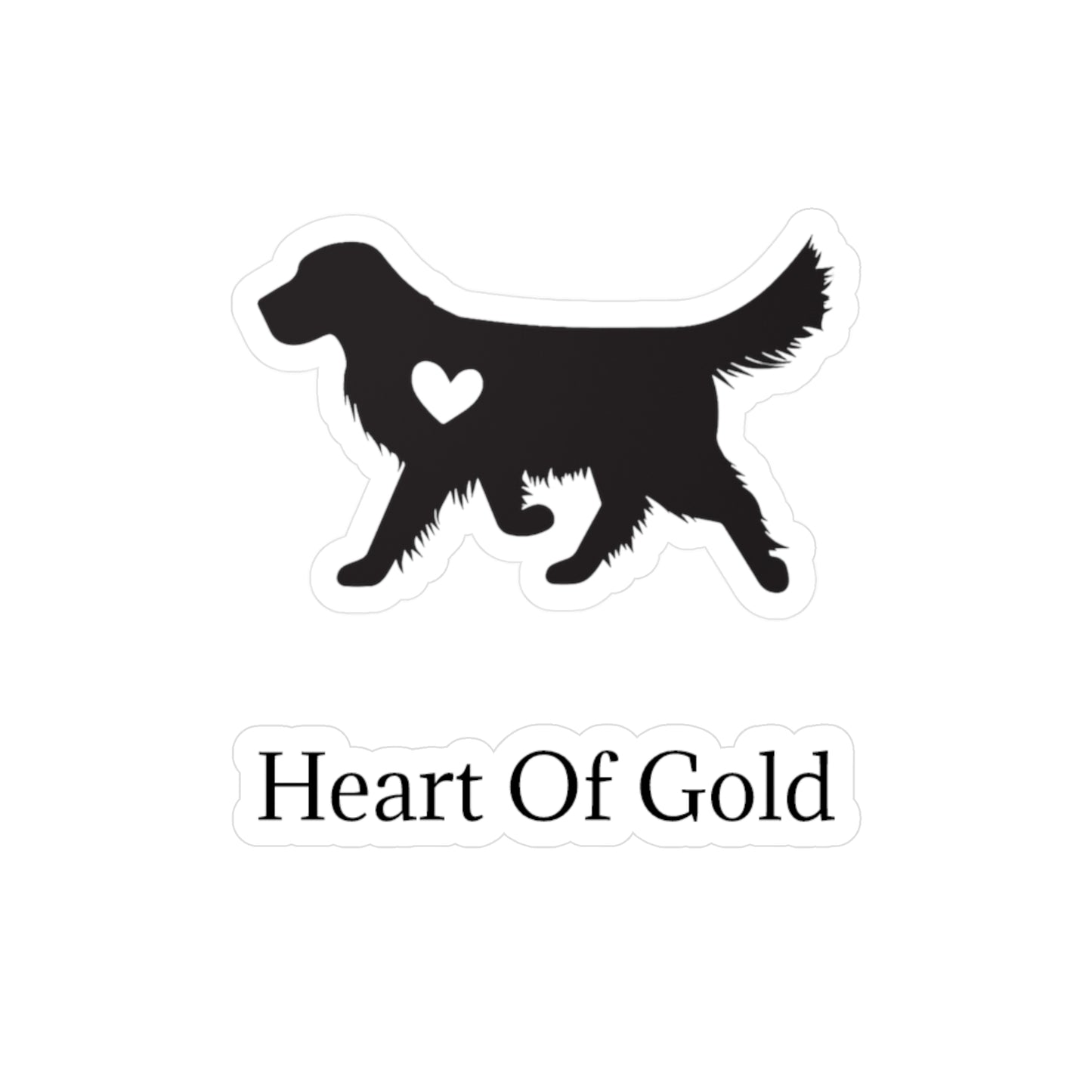 Heart Of Gold Vinyl Decal