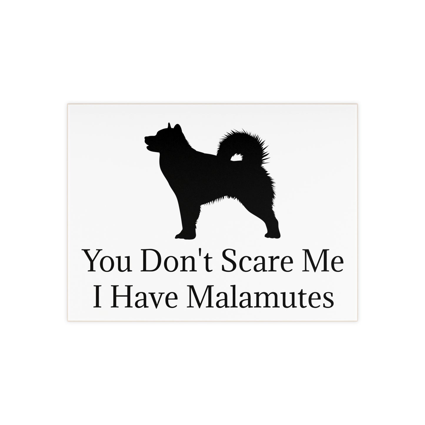 You Don't Scare Me Ceramic Photo Tile