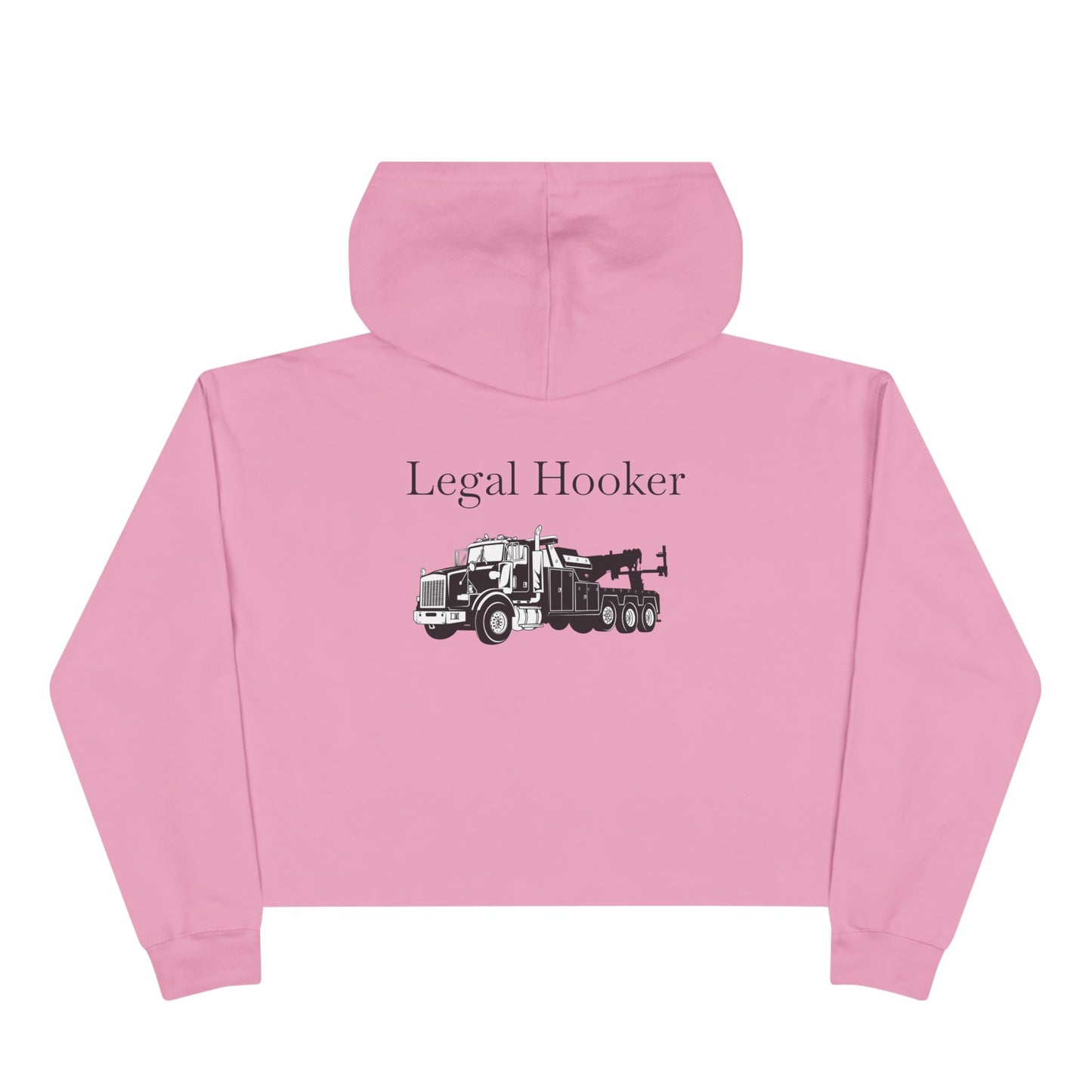 Legal H**ker Heavy Tow Truck Women's Crop Hoodie