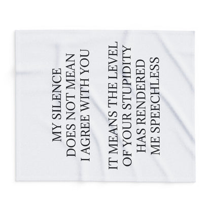 Speechless Arctic Fleece Blanket