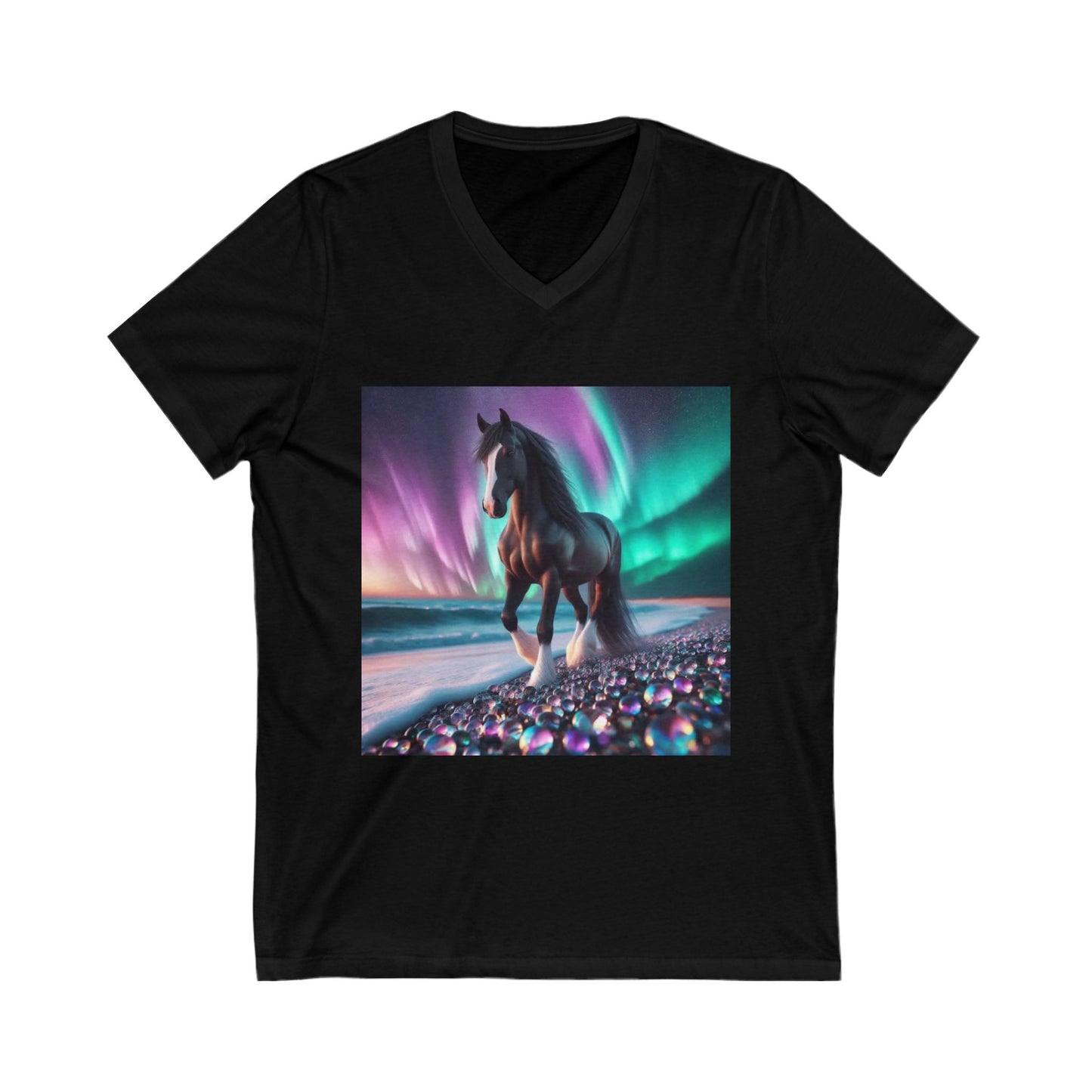 Midnight Magic Unisex Short Sleeve V-Neck Tee
