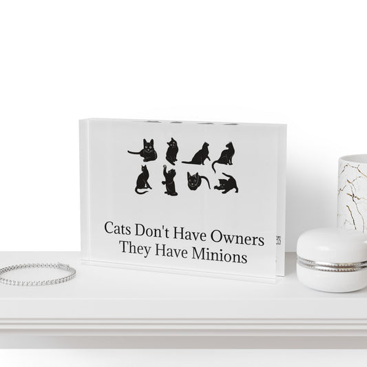 Cat Minions Acrylic Photo Block