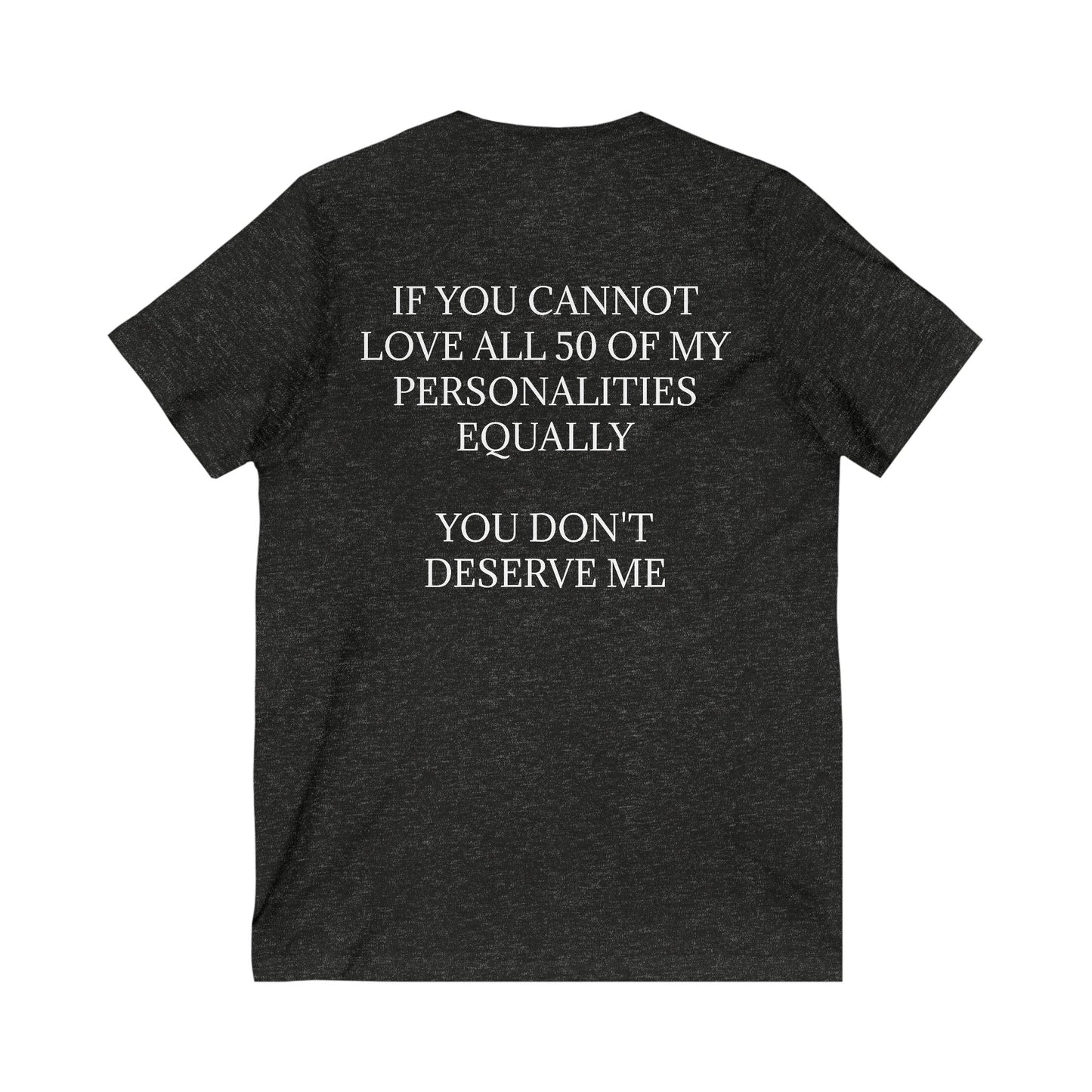 50 Personalities Unisex Short Sleeve V-Neck Tee