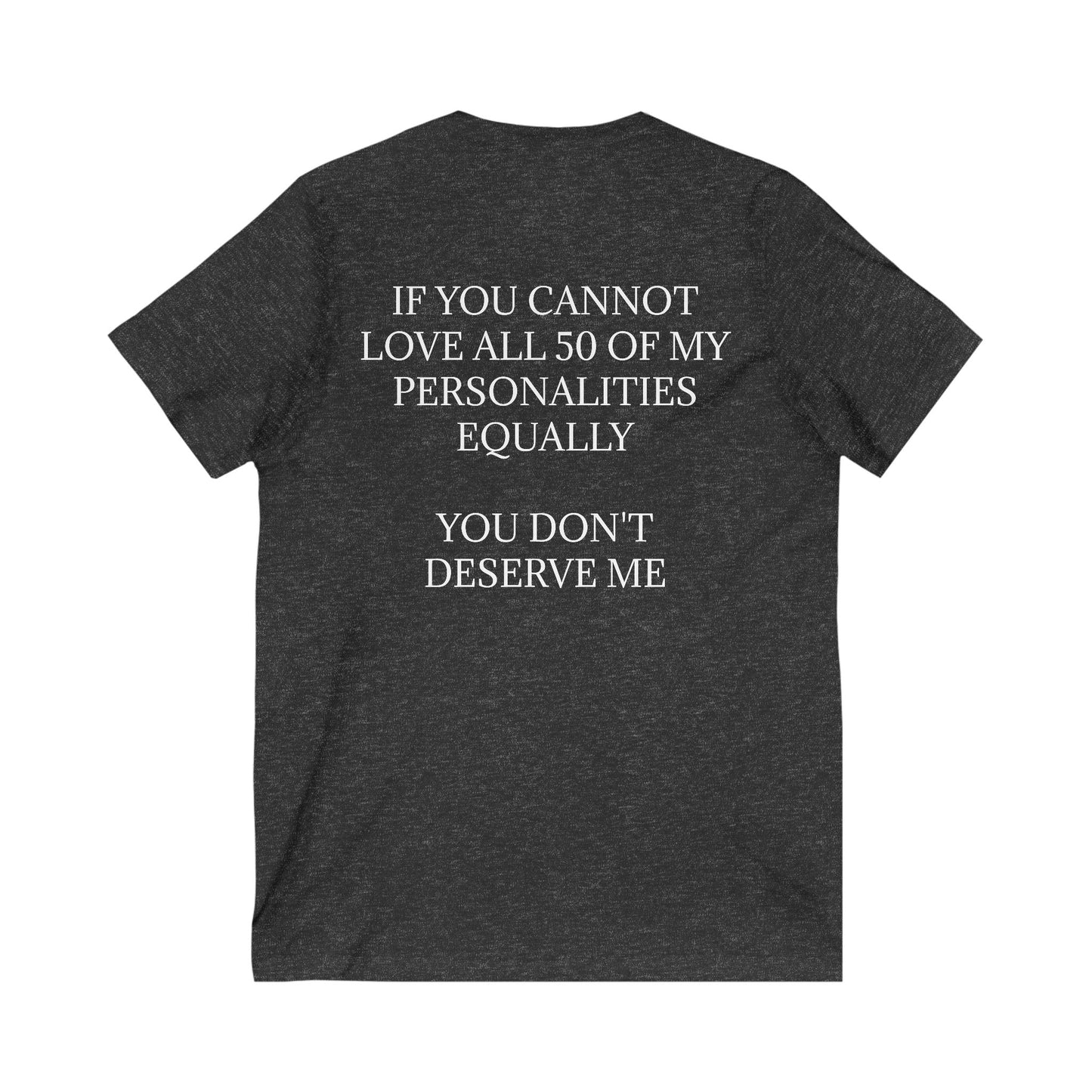 50 Personalities Unisex Short Sleeve V-Neck Tee