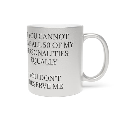 50 Personalities Metallic Coffee Mug