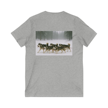Mush On Unisex Short Sleeve V-Neck Tee