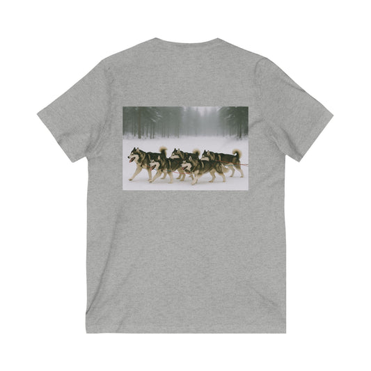 Mush On Unisex Short Sleeve V-Neck Tee