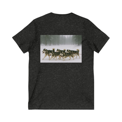 Mush On Unisex Short Sleeve V-Neck Tee