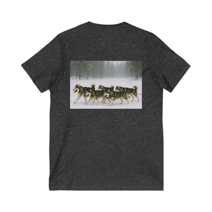 Mush On Unisex Short Sleeve V-Neck Tee