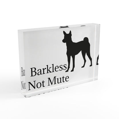 Barkless Not Mute Acrylic Photo Block