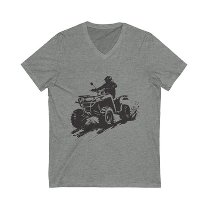 Slingin' Mud Quad Unisex Short Sleeve V-Neck Tee