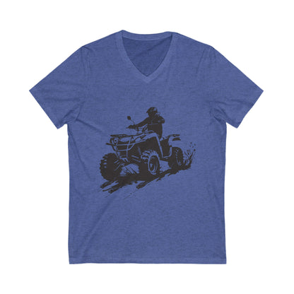 Slingin' Mud Quad Unisex Short Sleeve V-Neck Tee