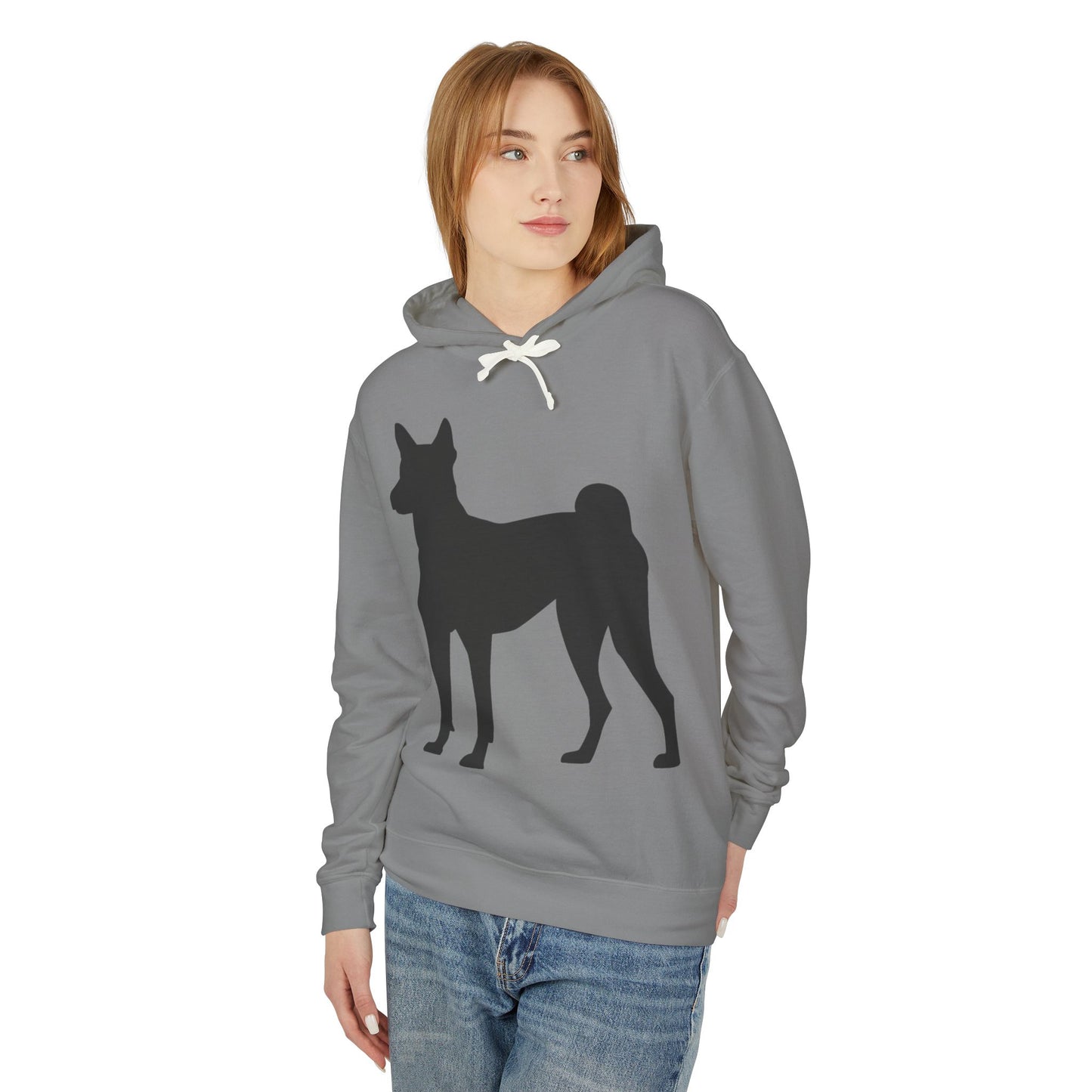 Basenji Silhouette Unisex Lightweight Hoodie