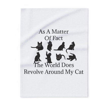 Matter Of Fact Cat Arctic Fleece Blanket