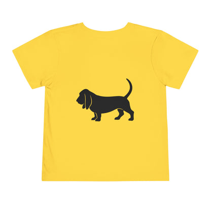 Basset Hound Toddler Unisex Short Sleeve Crewneck Tee