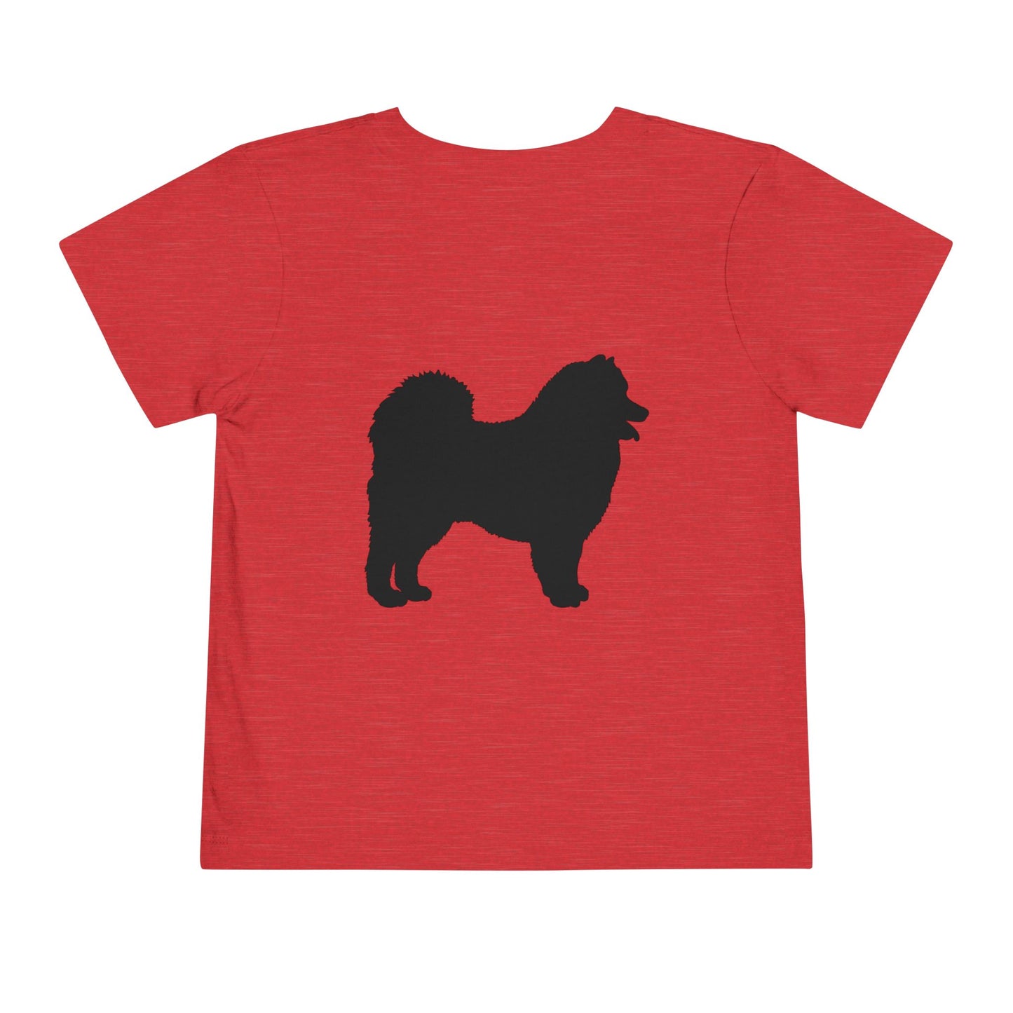 Samoyed Silhouette Toddler Unisex Short Sleeve Crewneck Tee