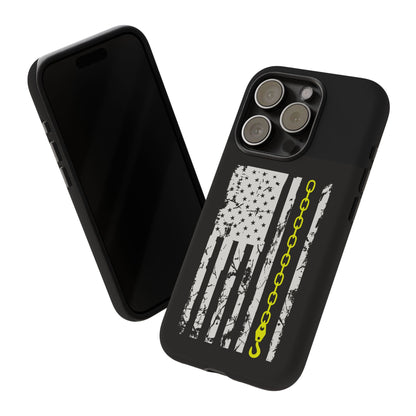 Thin Yellow Line iPhone Case