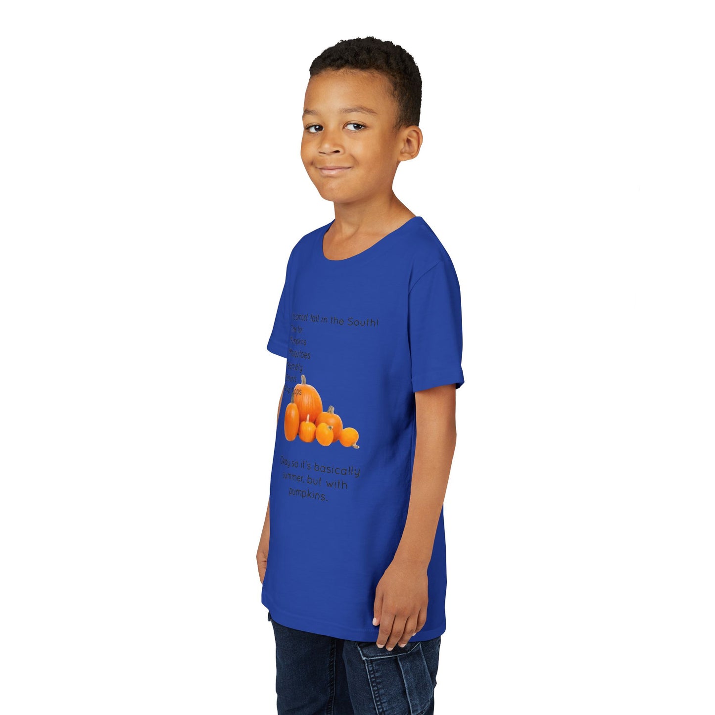 Fall In The South Youth Unisex Short Sleeve Crewneck Tee