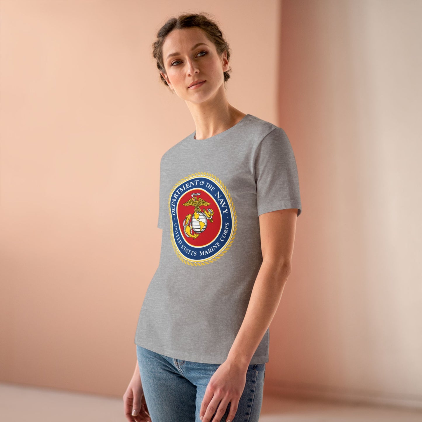 US Marine Corps Women's Short Sleeve Crewneck Tee