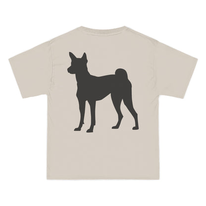 Basenji Silhouette Men's Short-Sleeve Crewneck Tee