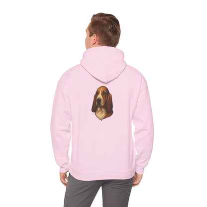 Basset Hound Head Unisex Hoodie