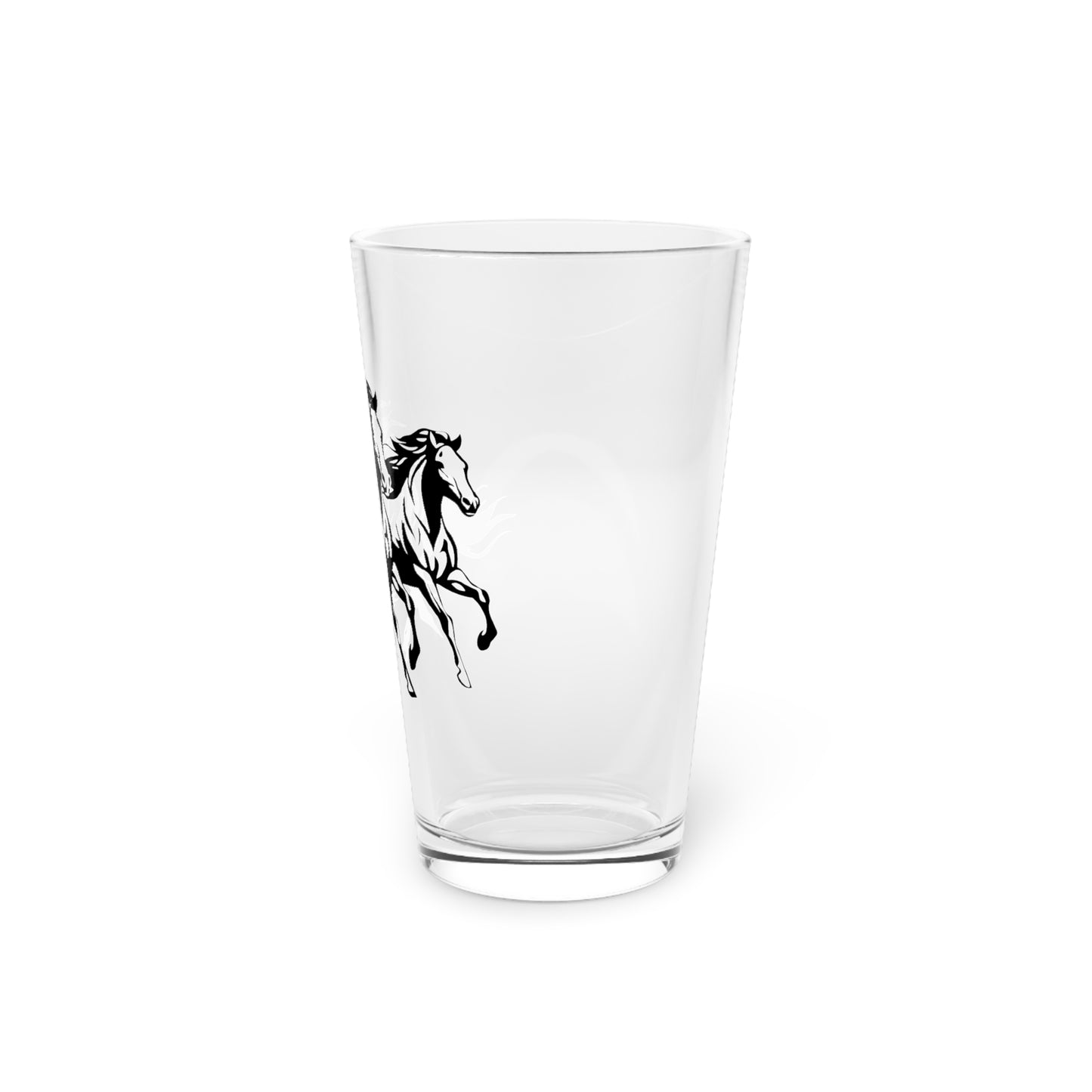 Horsin' Around Drinking Glass