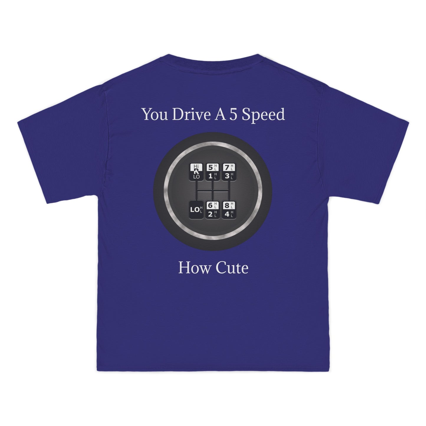 5 Speed How Cute Men's Short-Sleeve Crewneck Tee