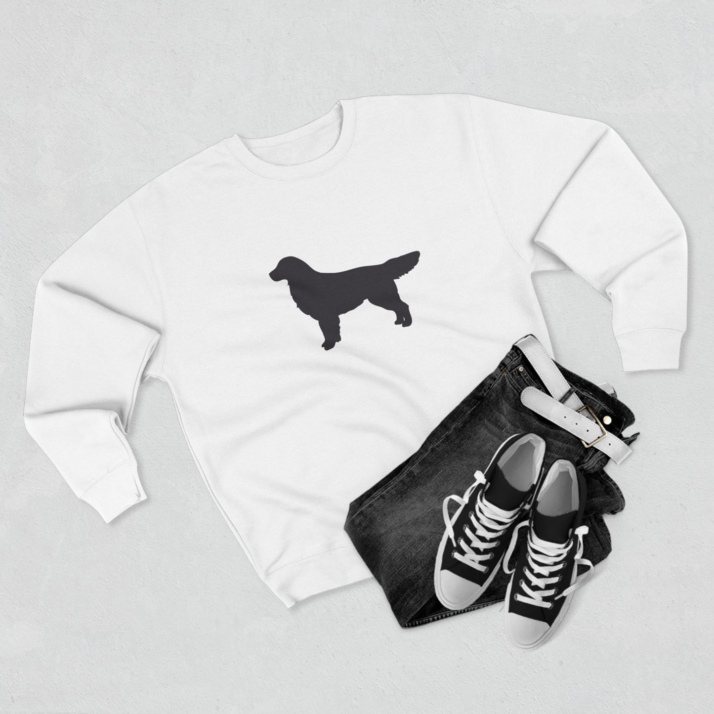 Golden Silhouette Unisex Crewneck Sweatshirt