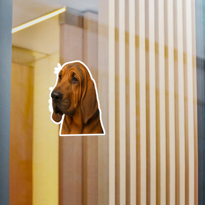 Bloodhound Head Vinyl Decal