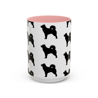 Malamute Silhouette 2-Tone Coffee Mug