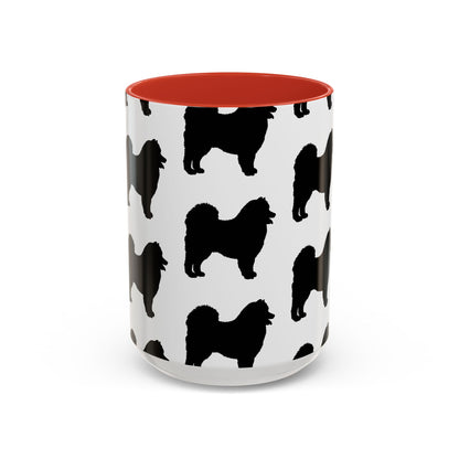 Samoyed Silhouette 2-Tone Coffee Mug
