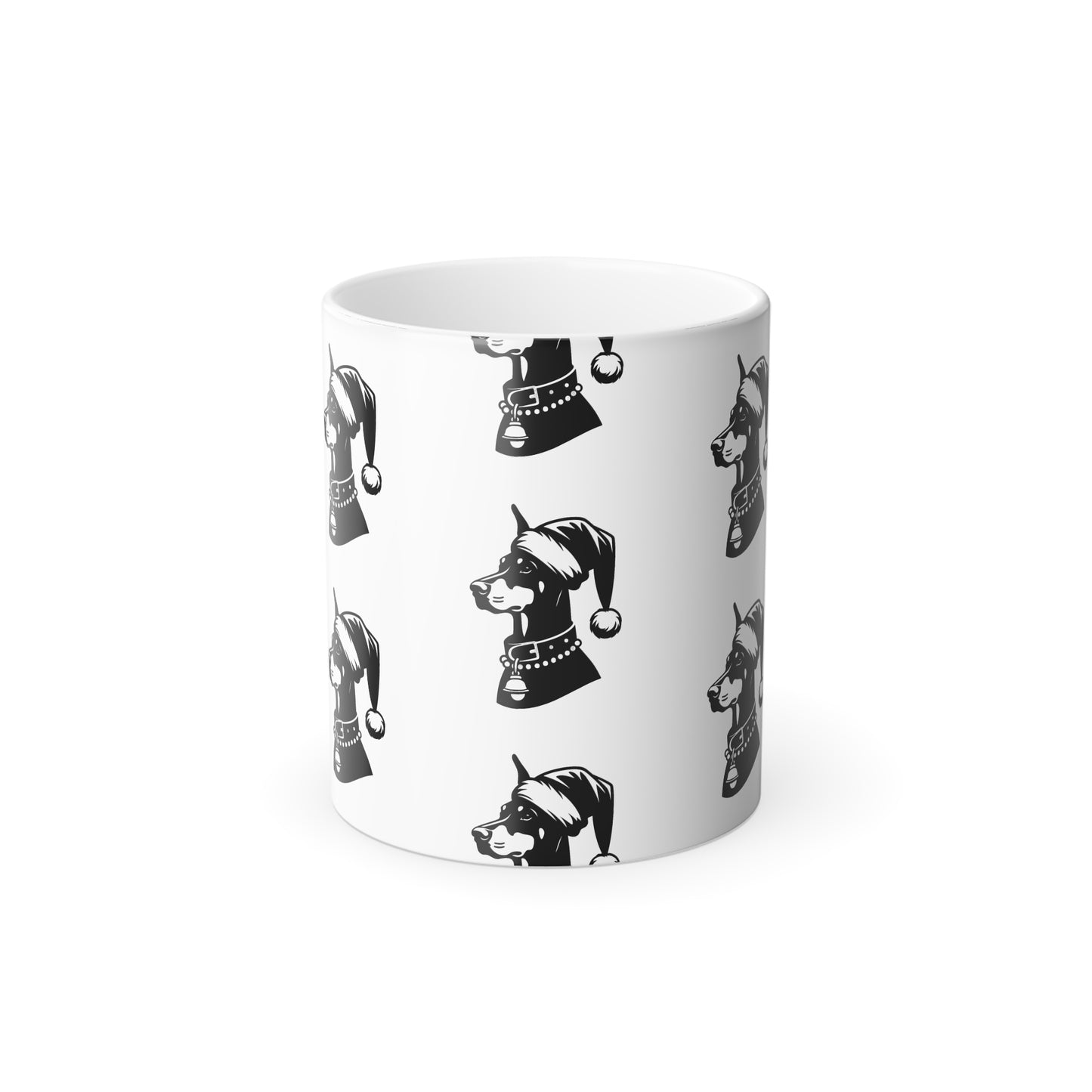 Santa Paws Doberman Color Changing Mug