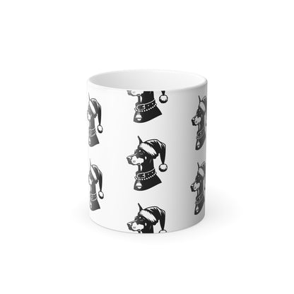 Santa Paws Doberman Color Changing Mug