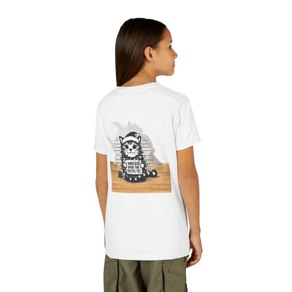 Naughty Cat Youth Unisex Short Sleeve Crewneck Tee
