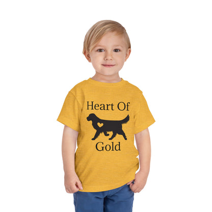 Heart Of Gold Toddler Unisex Short Sleeve Crewneck Tee