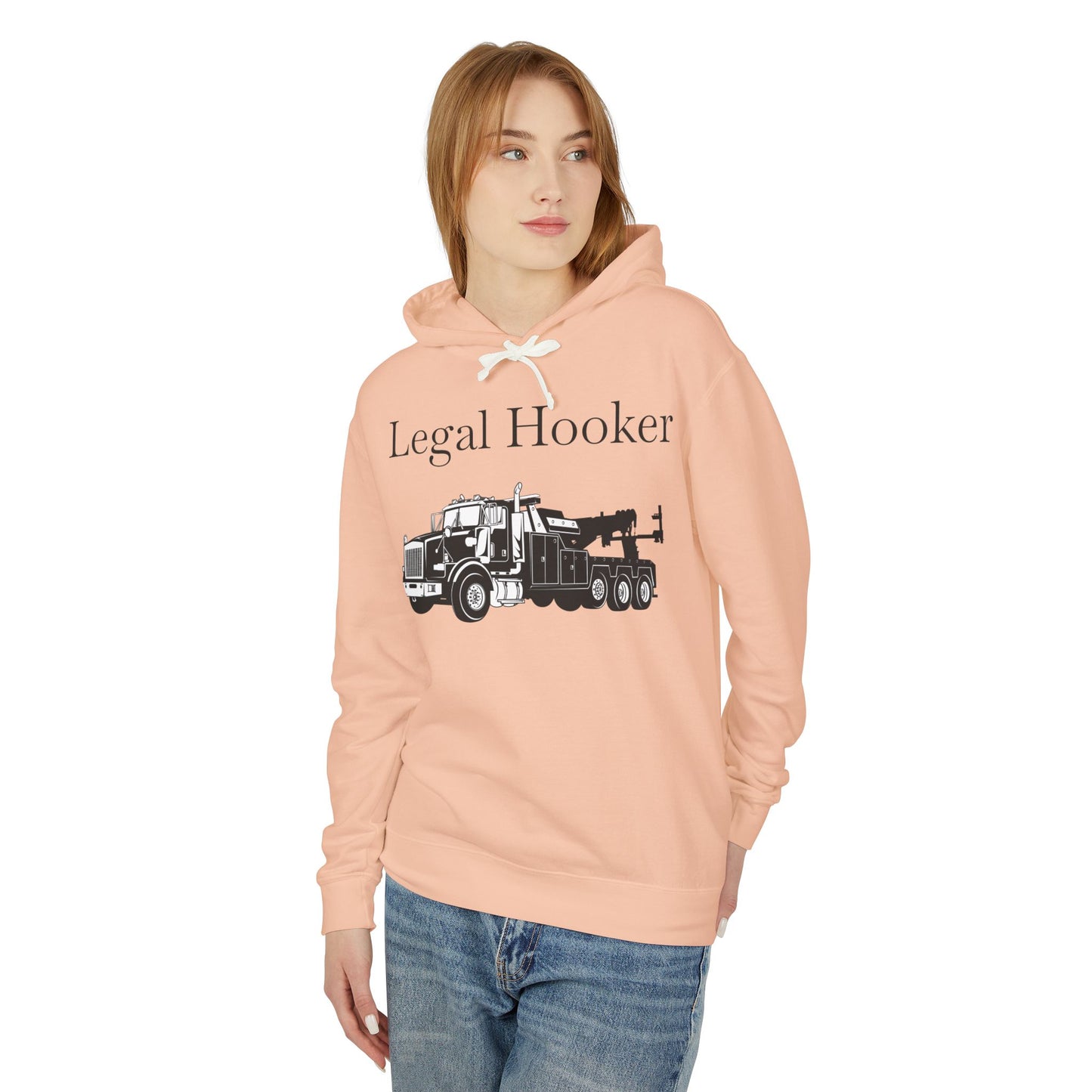 Legal H**ker Heavy Tow Truck Unisex Lightweight Hoodie