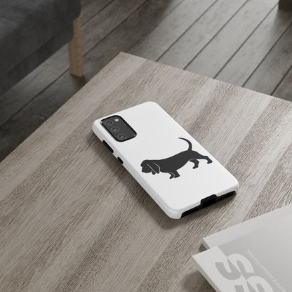 Basset Hound Silhouette Samsung Case
