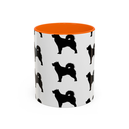 Malamute Silhouette 2-Tone Coffee Mug