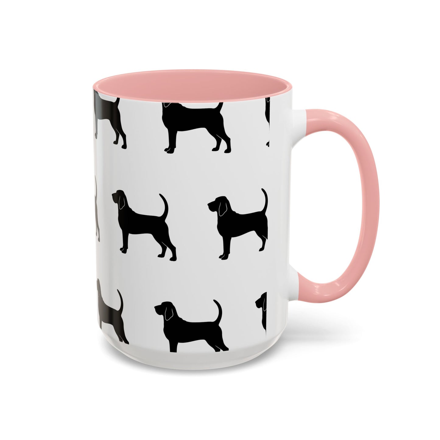 Bloodhound Silhouette 2-Tone Coffee Mug